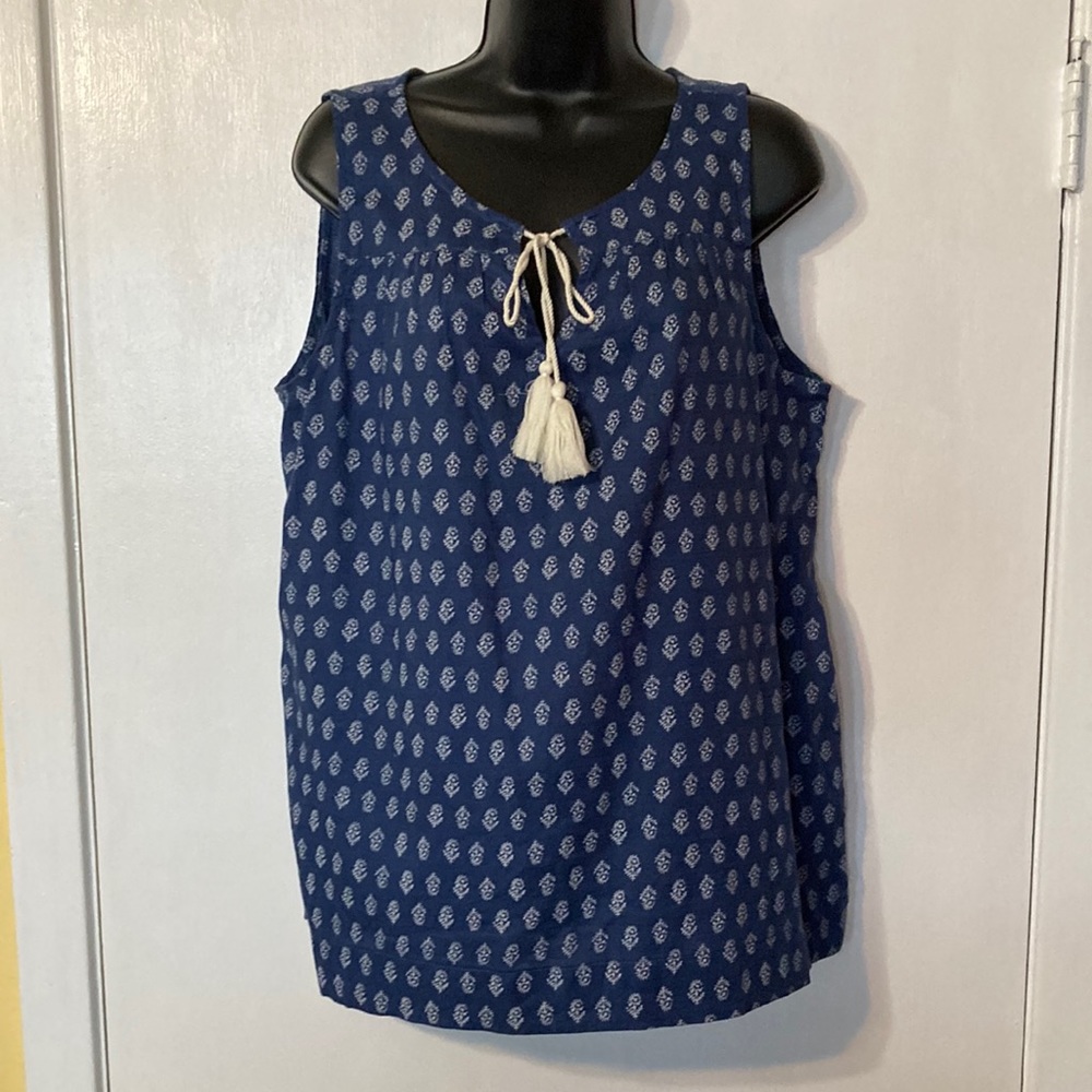 Gap Women’s Boho Tassel Tie Sleeveless Tank Top NWT